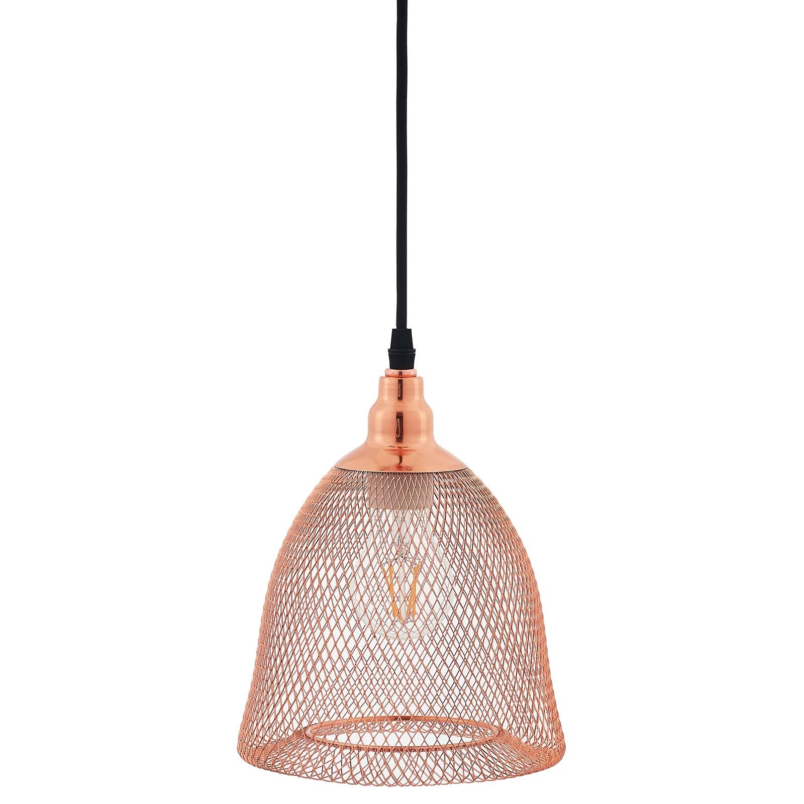 Glimmer Bell-Shaped Rose Gold Pendant Ligh by Modway