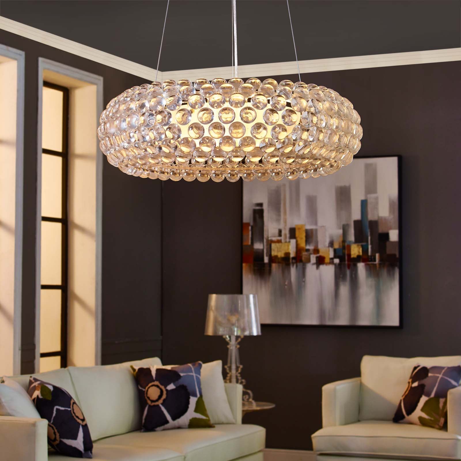 Halo 25” Pendant Chandelier by Modway