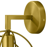 Perimeter Brass Wall Sconce Light Fixture by Modway