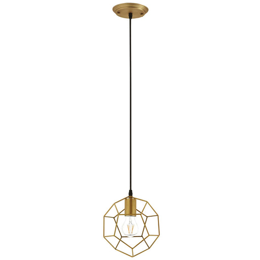 Pique Gold Metal Ceiling Fixture by Modway