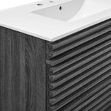 Charcoal White / 36"