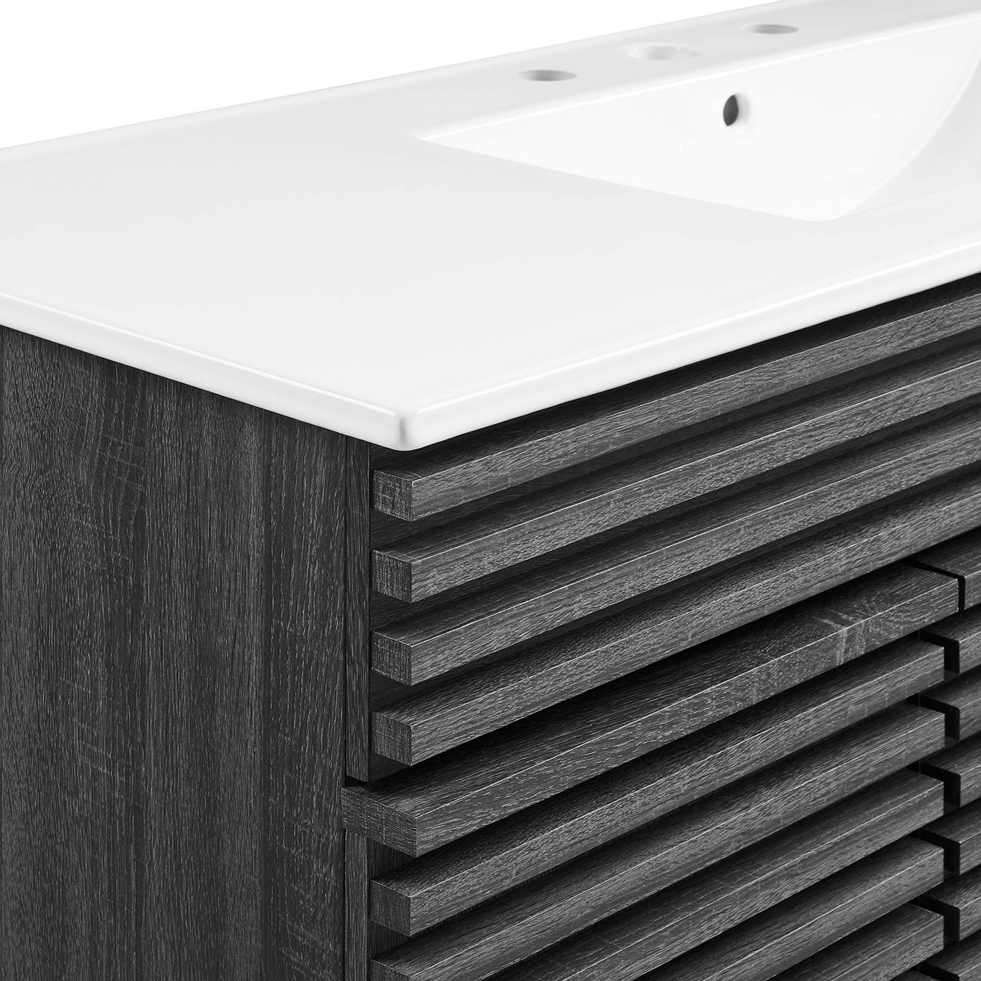 Charcoal White / 48" Single