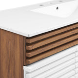 White Walnut White / 48" Single