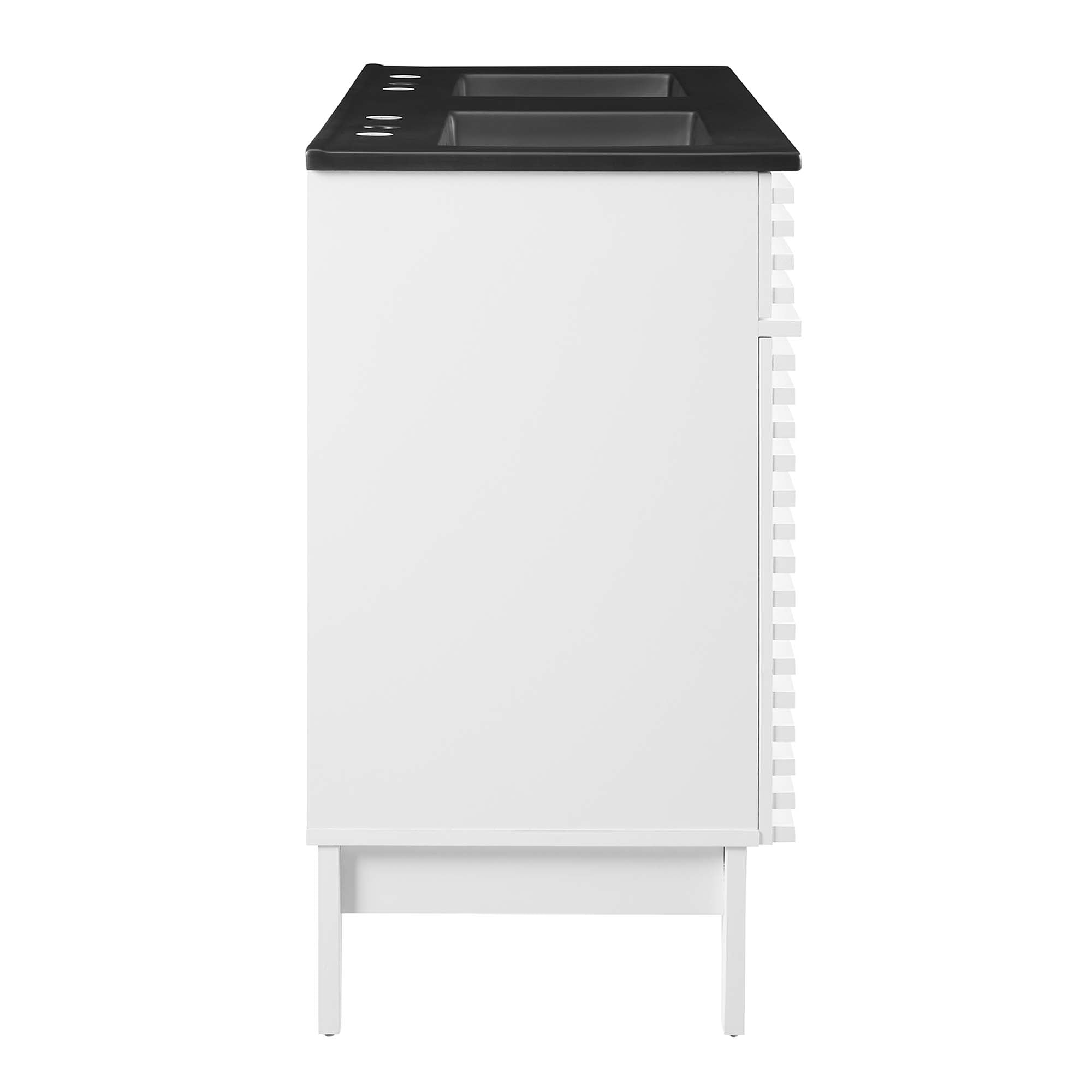 White Black / 48" Double