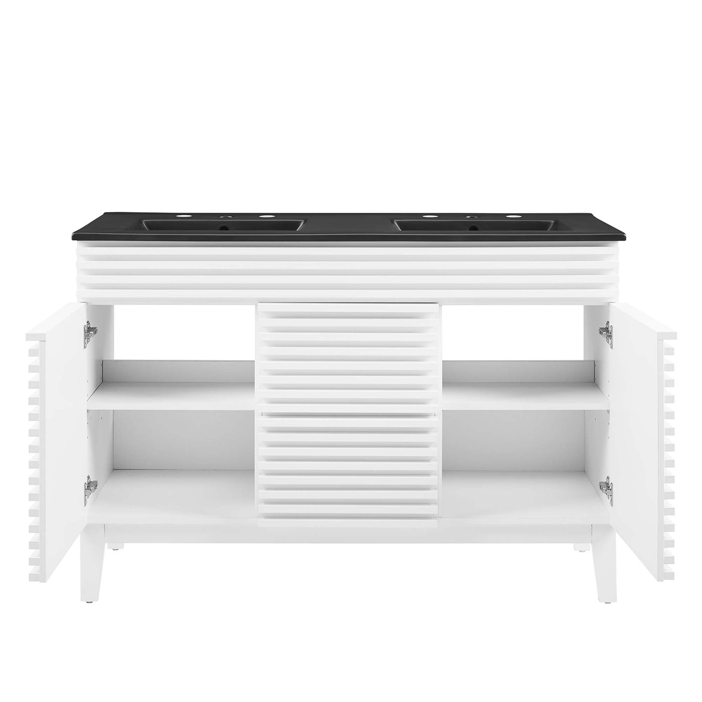 White Black / 48" Double