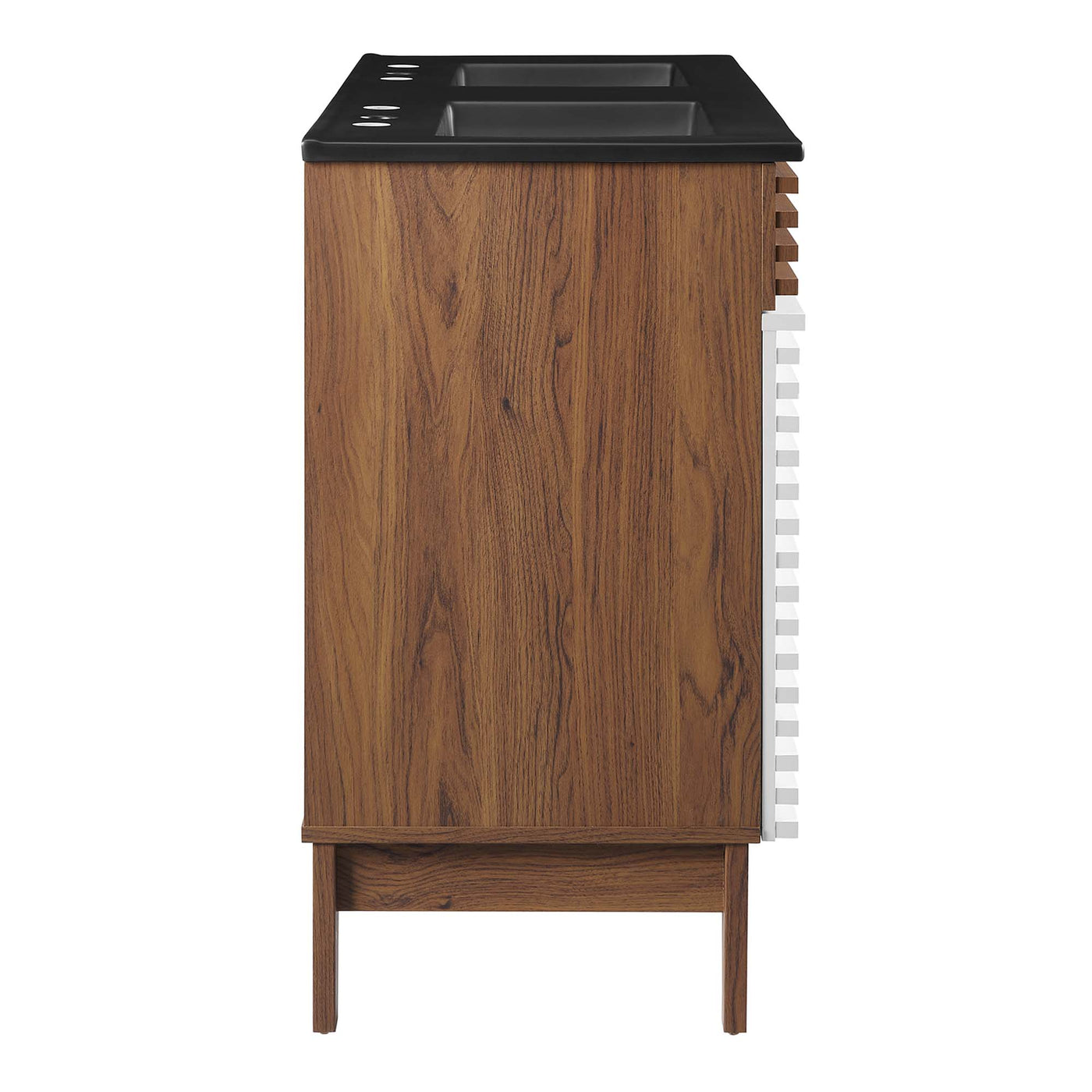 White Walnut Black / 48" Double