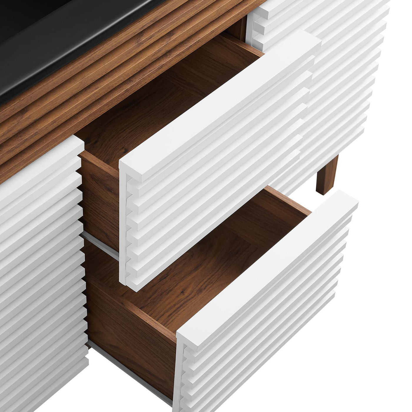 White Walnut Black / 48" Double