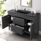Charcoal Black / 48" Single
