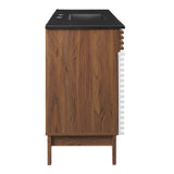 White Walnut Black / 48" Single