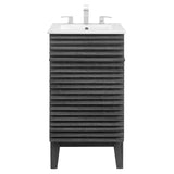 Charcoal White / 18" 