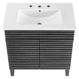 Charcoal White / 30" 