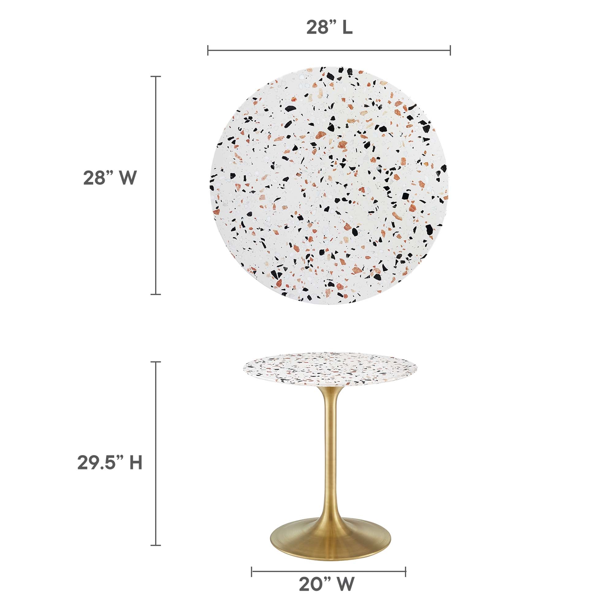 Terrazzo / Gold White