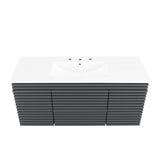 Gray White / 48" Single
