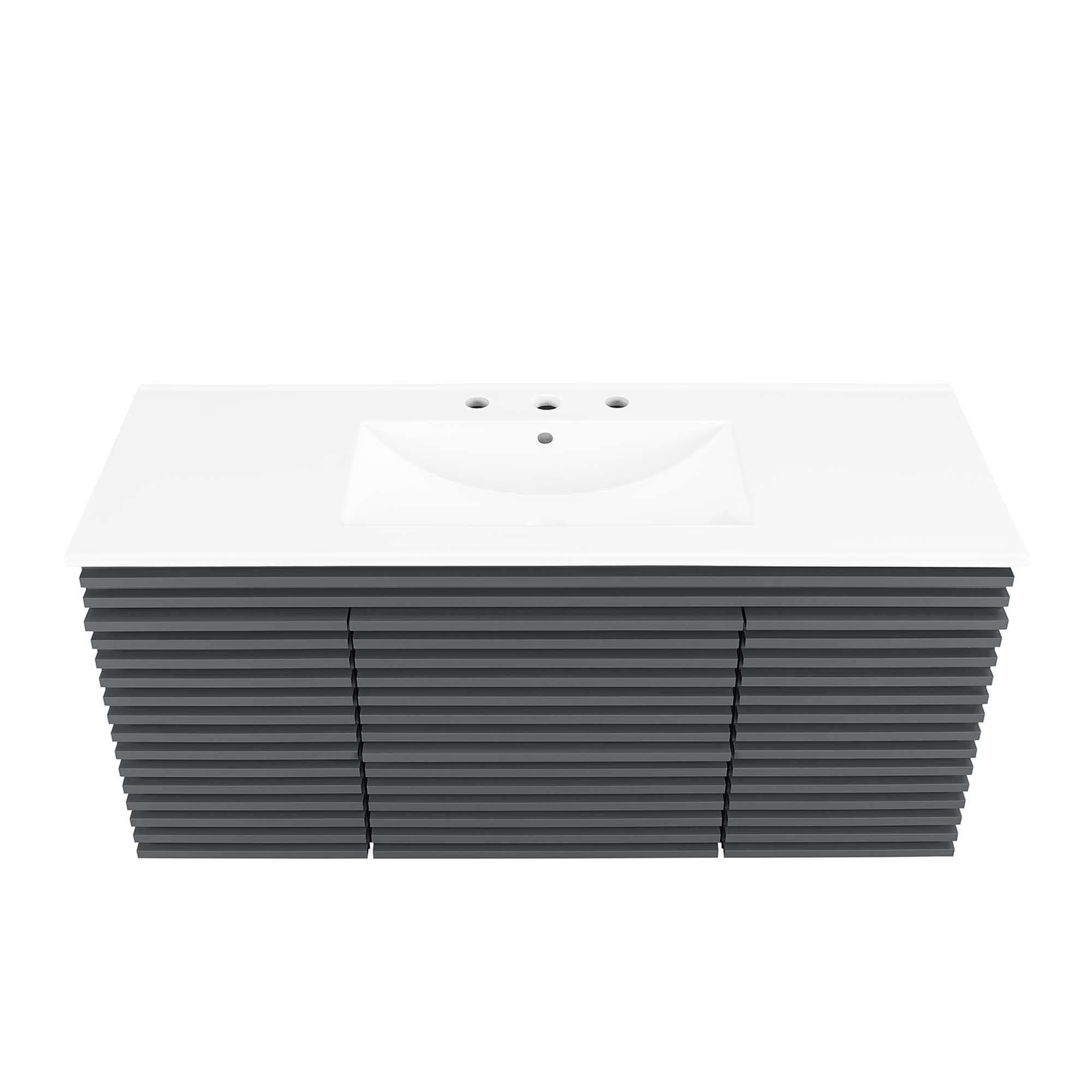 Gray White / 48" Single