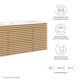 Oak White / 48" Single