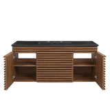 Walnut Black / 48" Single