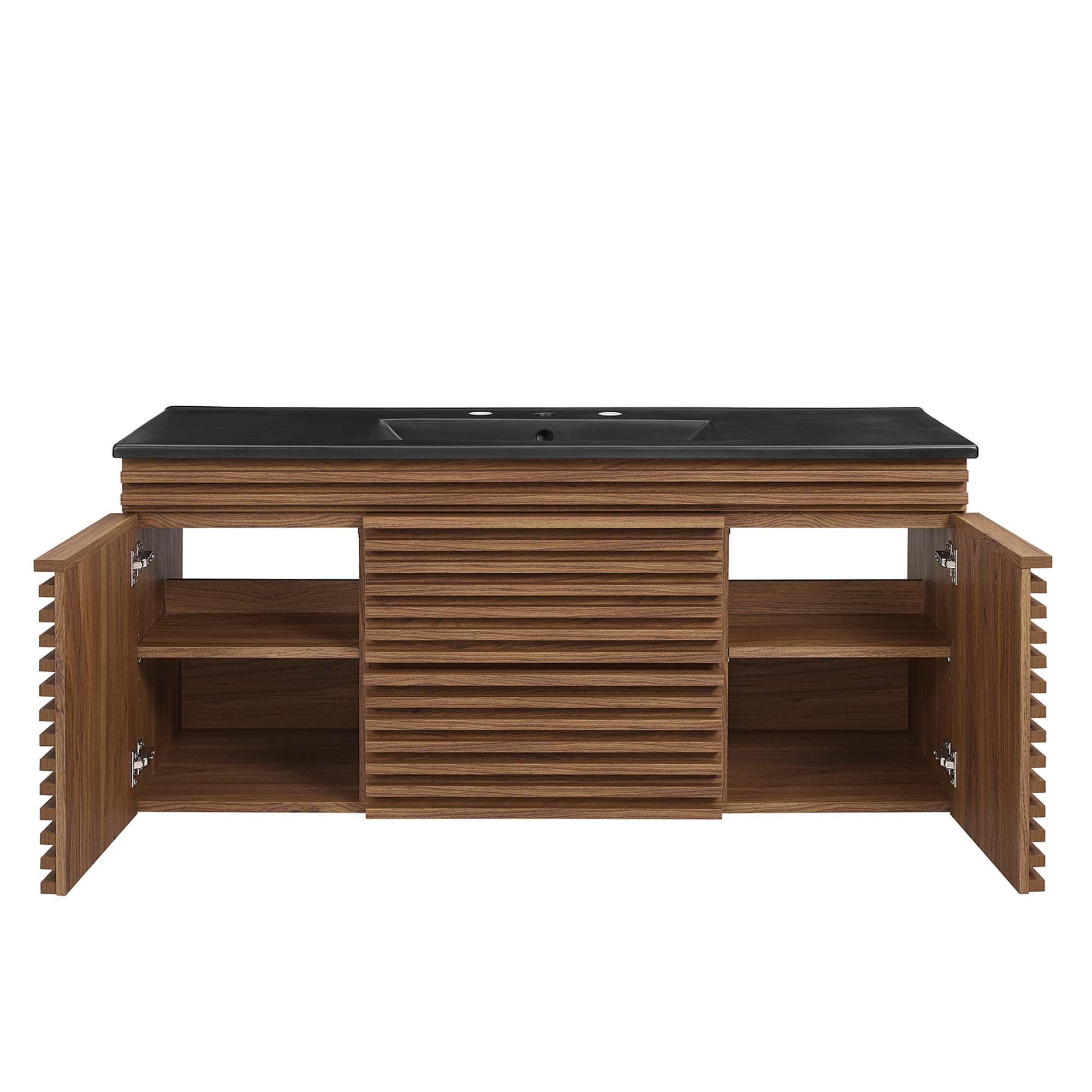 Walnut Black / 48" Single