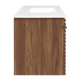 Walnut White / 48" Single