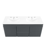 Gray White / 48" Double