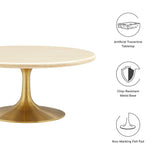 Gold Travertine / 36"