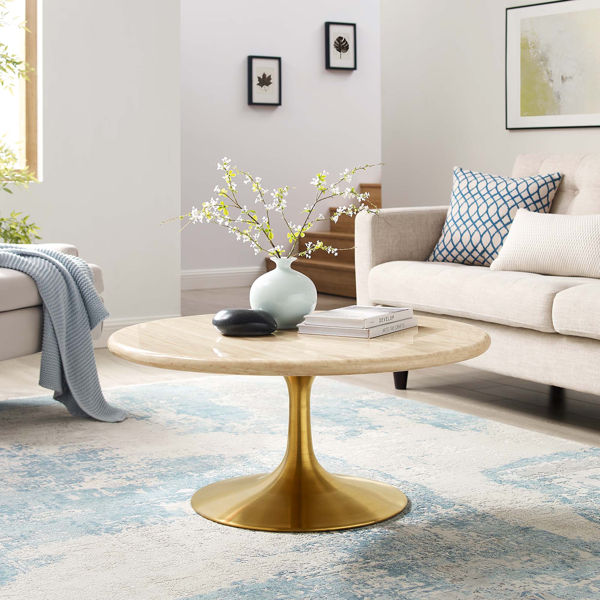 Gold Travertine / 36"