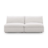 Commix Down Filled Overstuffed 2-Piece Armless Sectional Loveseat