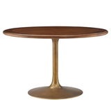 Solid Wood / Brass Walnut
