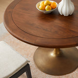 Solid Wood / Brass Walnut