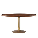 Solid Wood / Brass Walnut