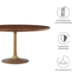 Solid Wood / Brass Walnut