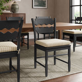 Black Oatmeal Stripe