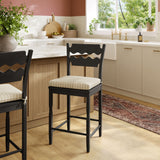 Black Oatmeal Stripe