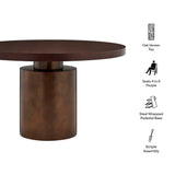 Dark Walnut Burnished Brass