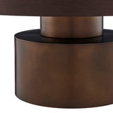 Dark Walnut Burnished Brass