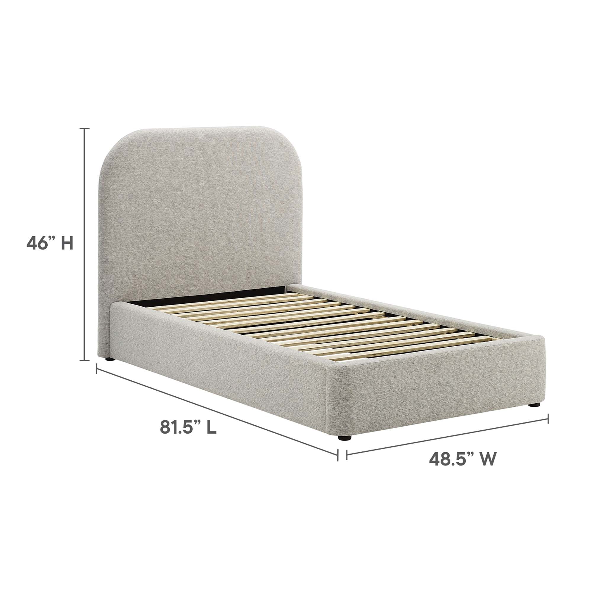 Heathered Weave Light Gray / Twin