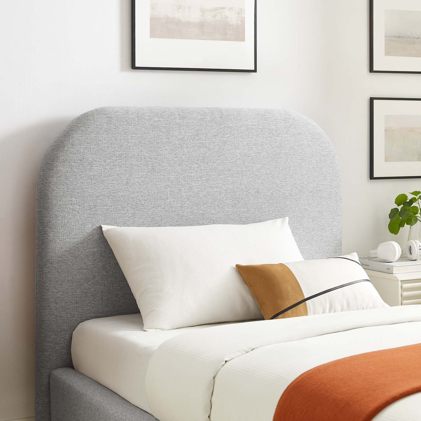 Heathered Weave Light Gray / Twin