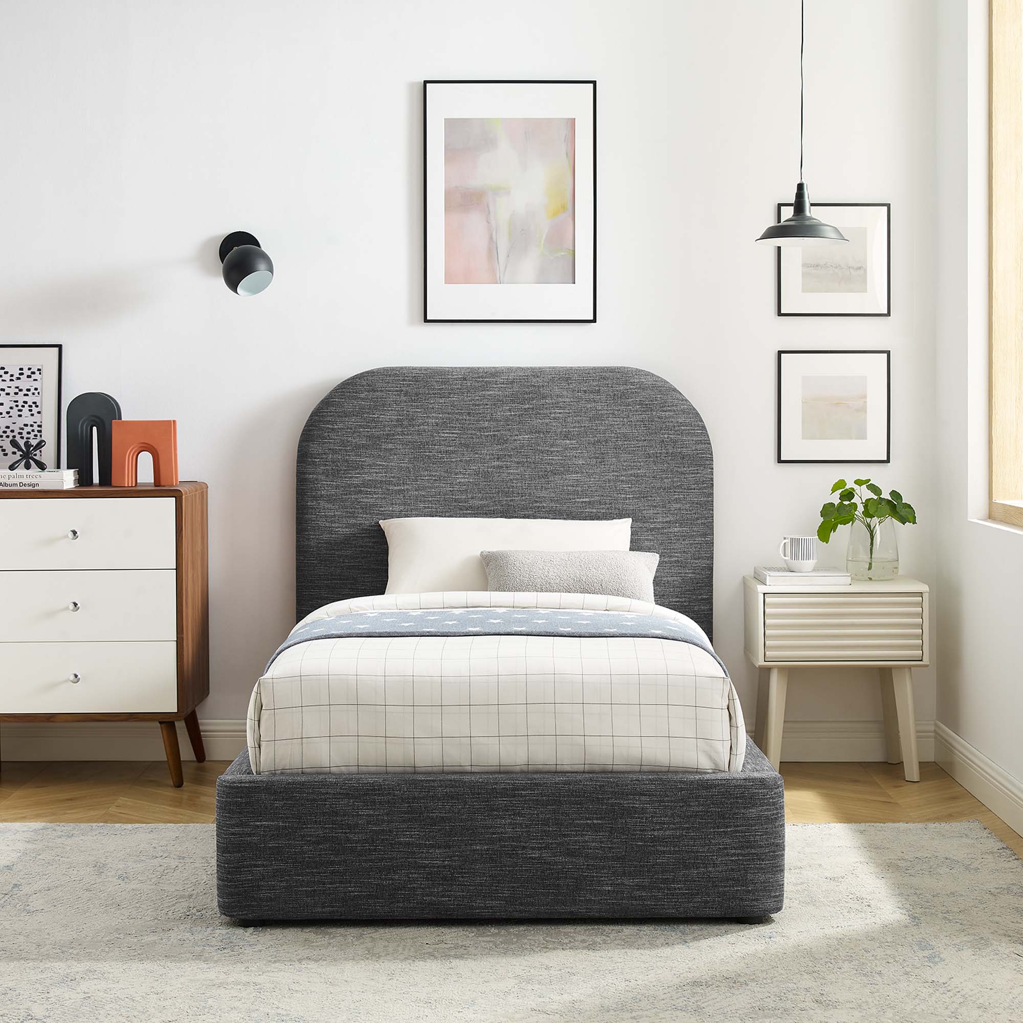 Heathered Weave Slate / Twin