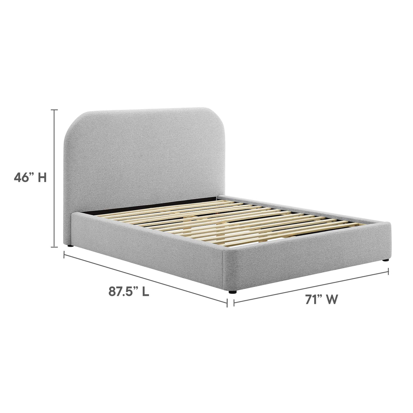 Heathered Weave Light Gray / Queen