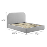 Heathered Weave Light Gray / Queen