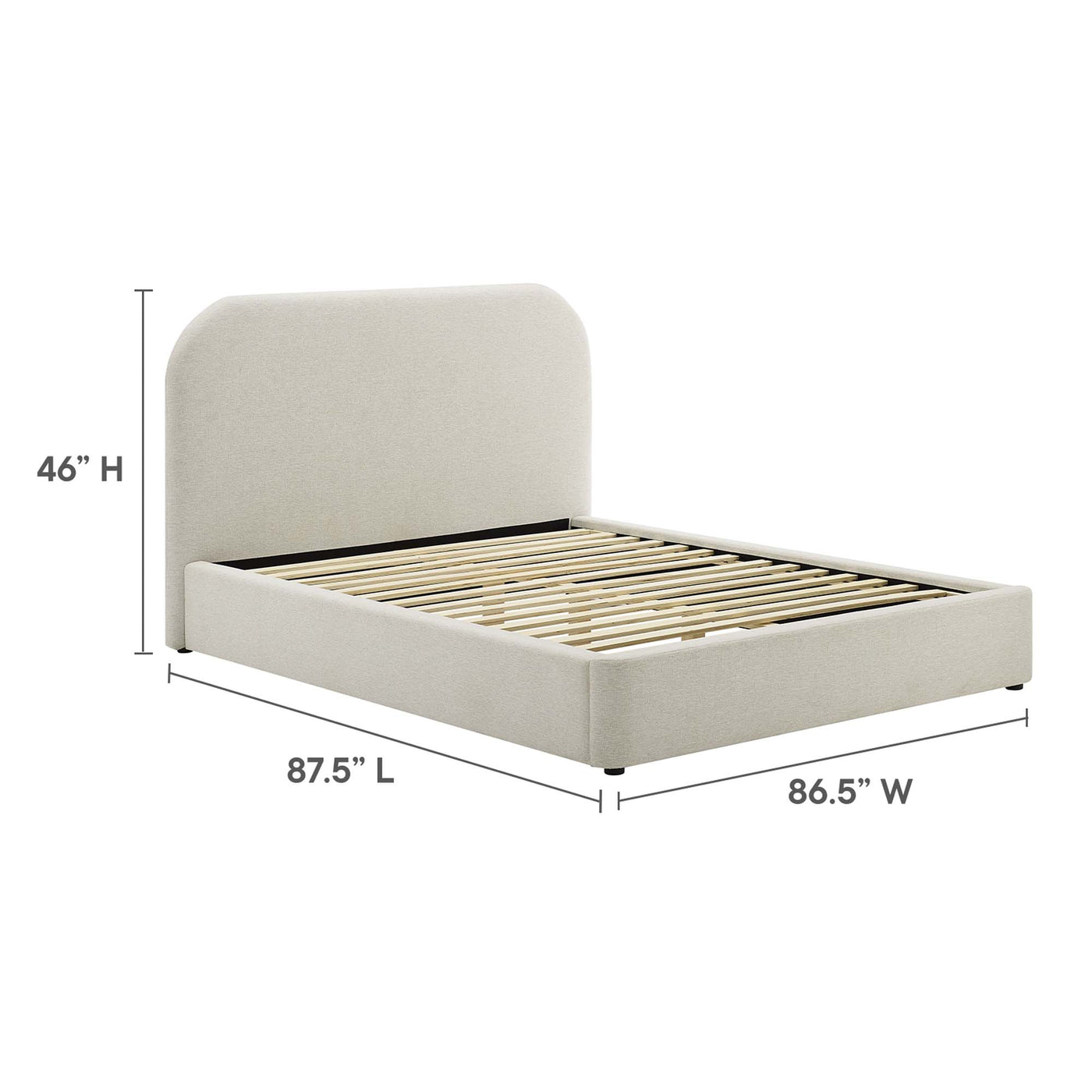 Heathered Weave Ivory / King