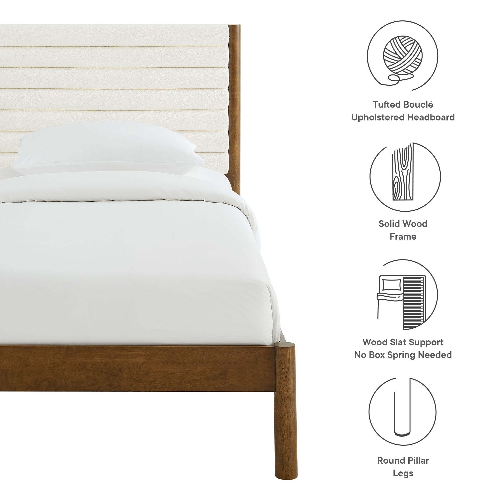 Feather Walnut / Twin