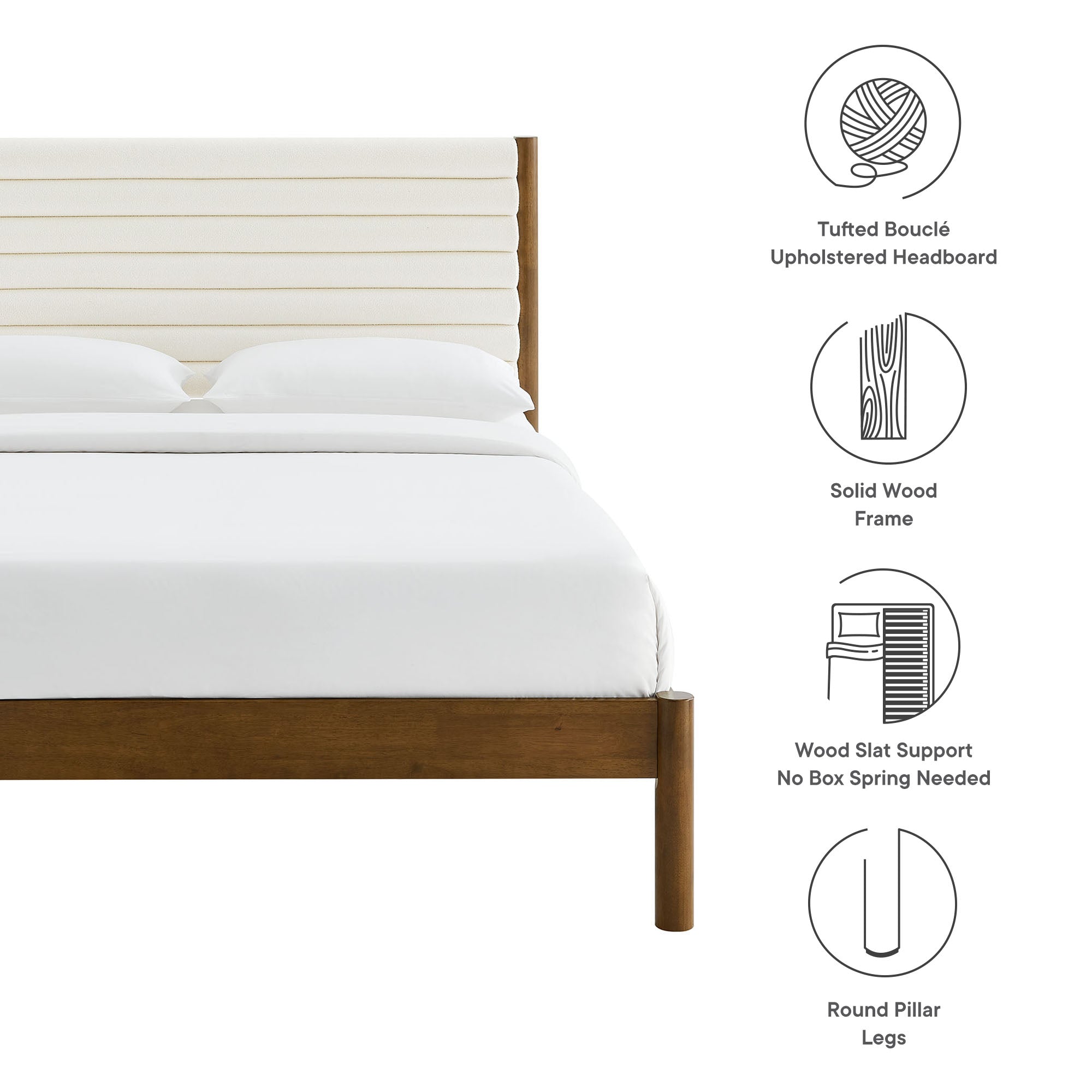 Feather Walnut / Queen