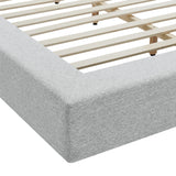 Light Gray Fabric / King