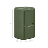 Kade Faceted Semi-Gloss Side Table by Modway