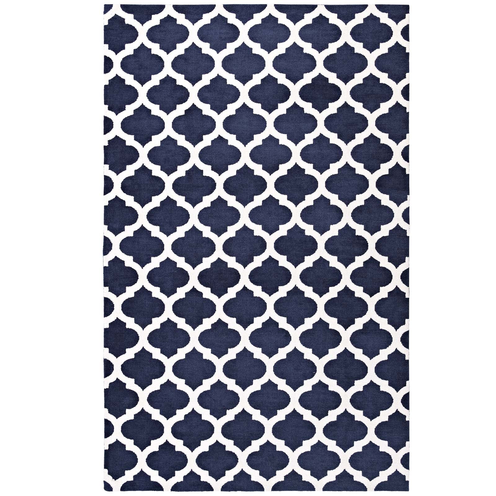Navy and Ivory / 8x10