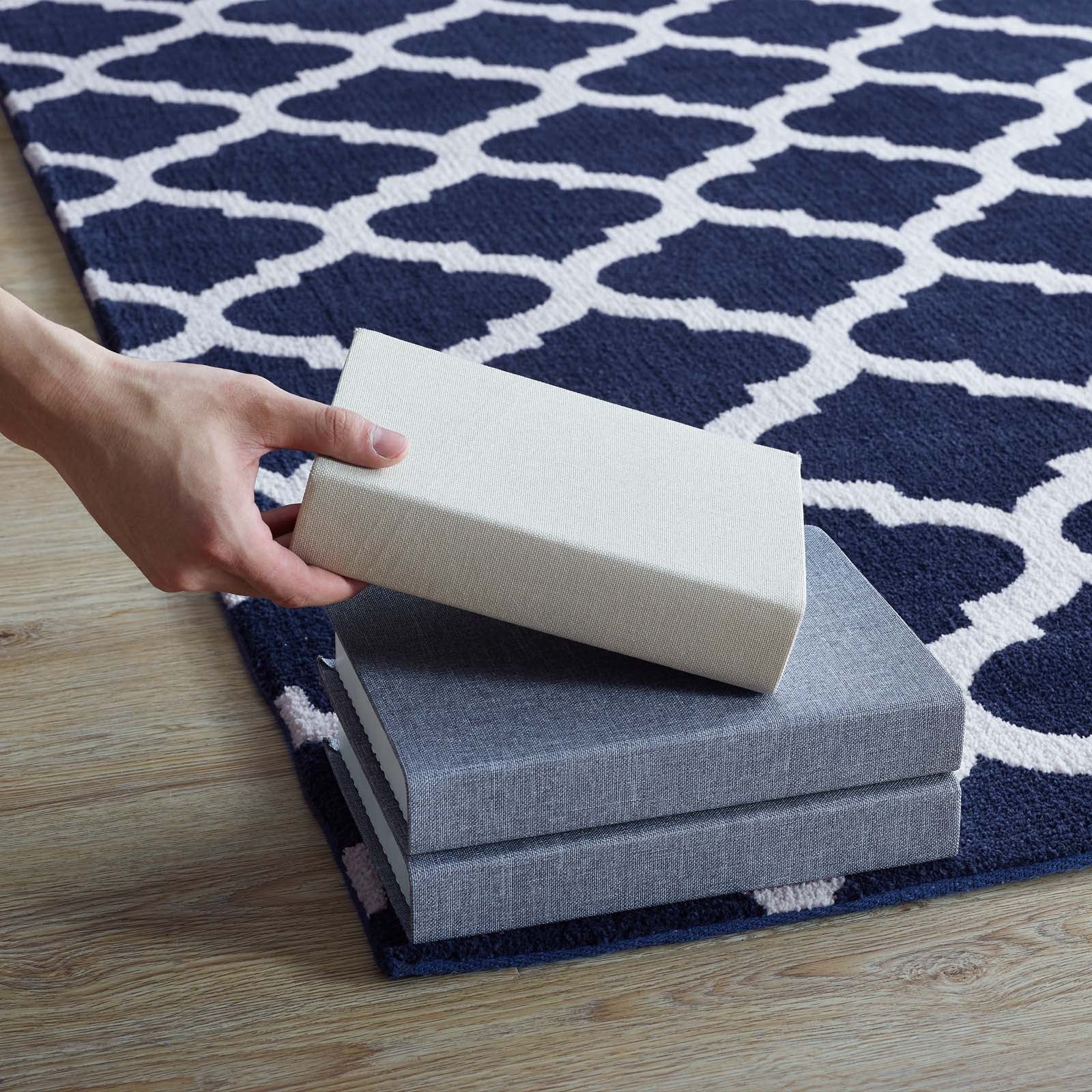 Navy and Ivory / 8x10