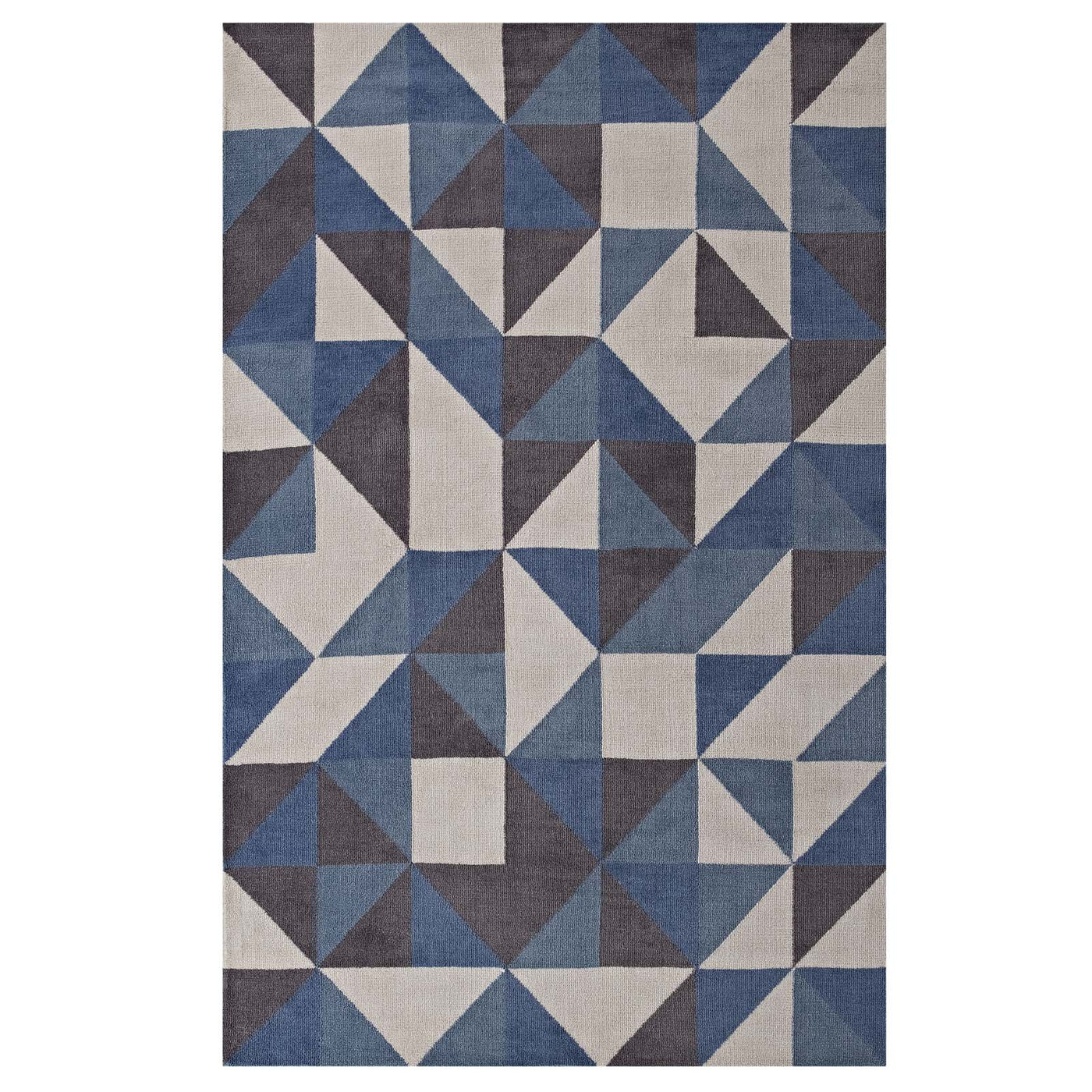 Blue White and Gray / 5x8