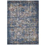 Blue Gray Yellow and Orange / 5x8
