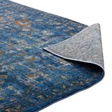 Dark Blue Yellow and Orange / 5x8