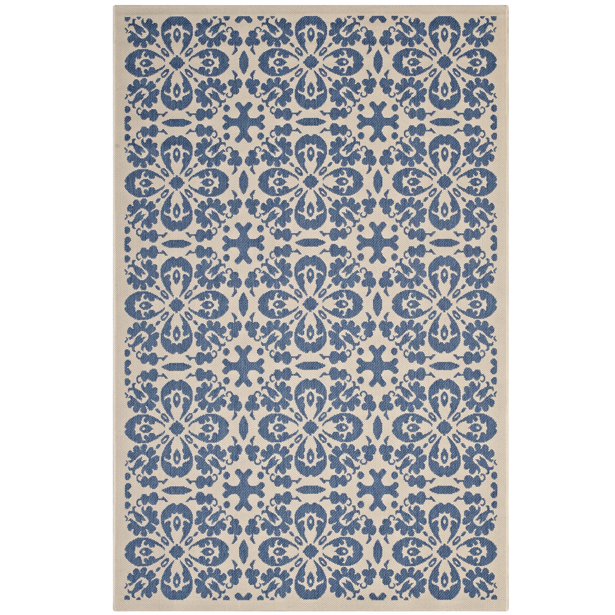 Blue and Beige / 4x6